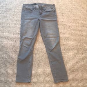 Grey JCrew toothpick jeans